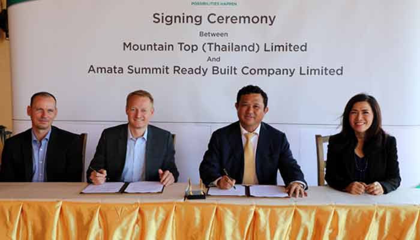 AMATA Mountain Top Company Signs Factory Lease Contract